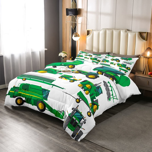 Equipment Trucks Comforter Set, Excavators Down Comforter Tw