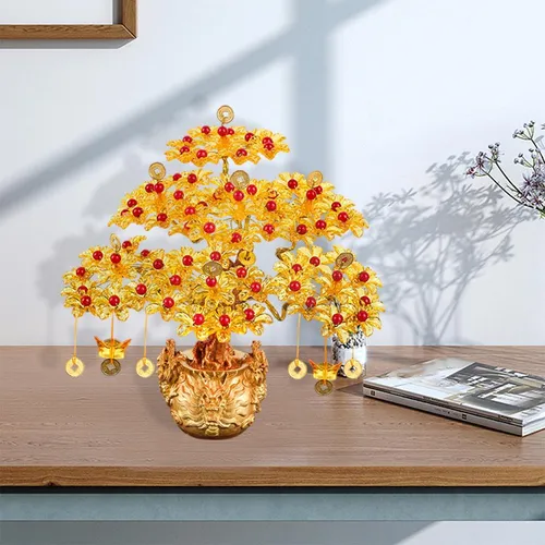 . Bricolaje Árbol De Dinero Feng Shui Riqueza Fortuna