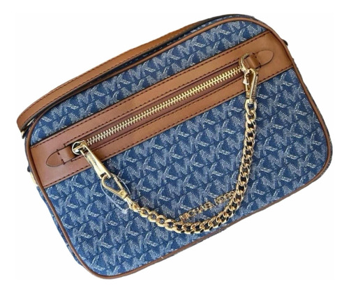 Crossbody Michael Kors Monogram Signature Original Y Nueva