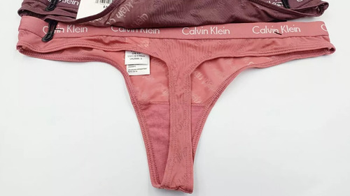 Calvin Klein Set 3 Tangas Mujer Transparente Original