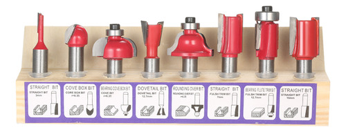 Fresadora Router Bit Kit Router Cutter Milling 15 Unidades
