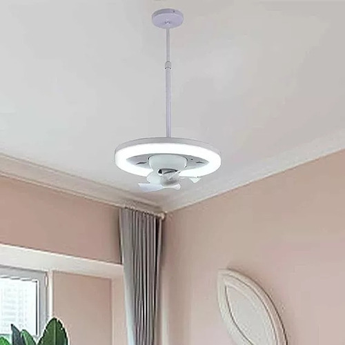 Lámpara Con Ventilador 360 Rocking Head, Estudio Para Dormit