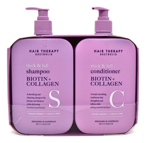 Conjunto De Shampoo E Condicionador Espesso E Completo Para