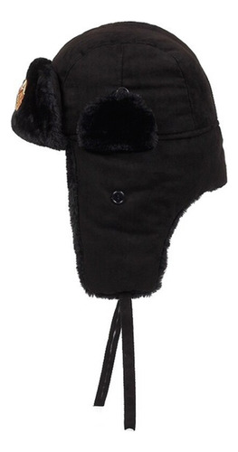 Gorro De Piloto Ruso Con Emblema Ushanka Para Invierno, Orej