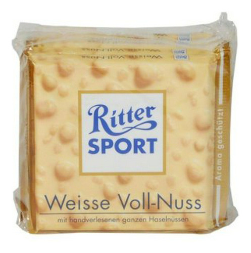 Chocolatina Ritter Sport Avellanas 5x100 G.