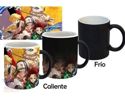 Taza Mágica Kimetsu No Yaiba Demon Slayer Cerámica Termose