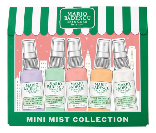 Mini Kit De 5 Brumas Faciales | Mario Badescu | 59ml C/u