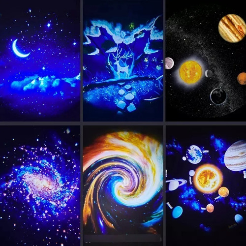 Proyector Galaxia Estrellas Lampara Luz De Noche