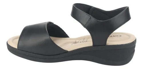 Sandalia Comfortflex Mujer 2388403 Negro Casual