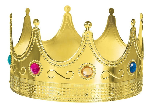 Corona Real Rey Reina Enjoyada Adulto Disfraz Carnaval Hallo