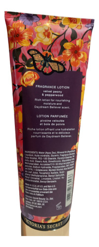 Crema Victoria's Secret Daydream Believer Sellada Origen Usa Peonía Aterciopelada & Pimienta Rosa