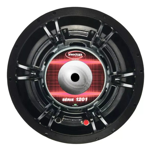 Subwoofer Shocker God Of War 12 Pol 480w Rms 2+2 Ohms Cor Preto