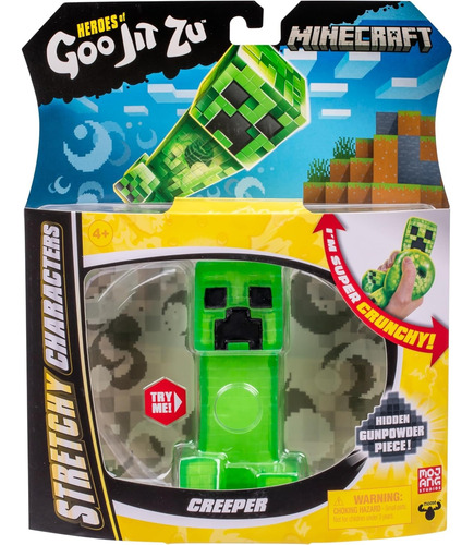 Figura Elástica Heroes Of Goo Jit Zu Minecraft Creeper
