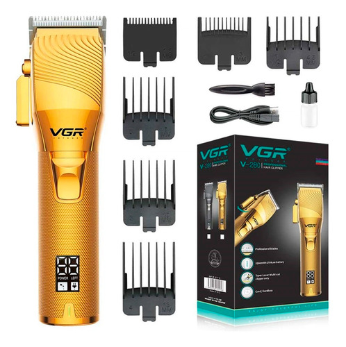 Cortadora De Pelo Barba Vgr V-280 Display Led Usb Recargable