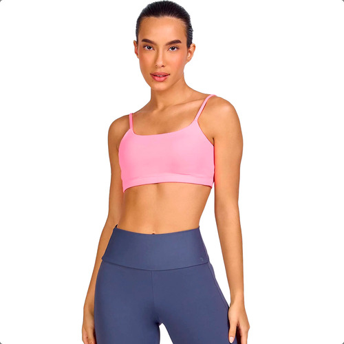 Top Academia Feminino Alto Giro Hyper Costas Decotada Fitnes