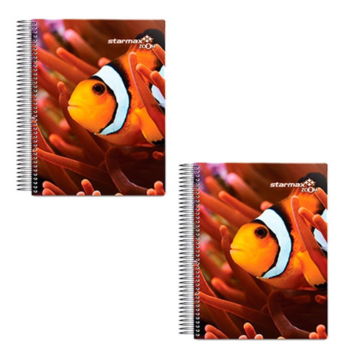 Cuaderno Profesional Starmax Cuadro Espiral 200 Hojas 2pzs