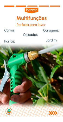 Esguicho Para Mangueira Universal Com ajuste e Trava de Jato F-265 Saint