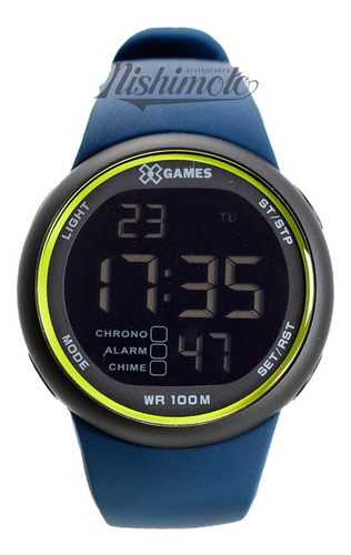 Relógio X-games Masculino Digital Xmppd621 Pxdx Azul Verde