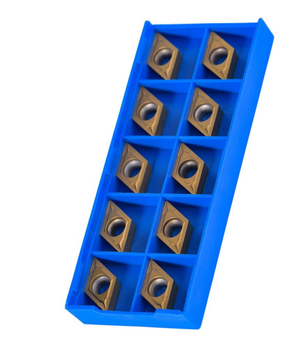 Inserto In Metallo Duro CNC, 10 Pezzi Punte In Metallo Duro CNC A Forma Di Diamante Inserti Utensile Per Tornitura Tornio Con Taglierina DCMT070204-HM
