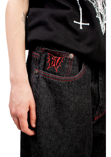 Pantalon Woodoo Hubbsi X Buenos Vampiros - Negro