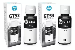 Kit 2 Refil De Tinta Hp Gt51 Gt53 Black Gt-5810 Gt-5820