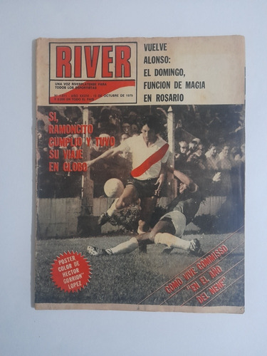 Revista River 1811 Huracan 0 River 1 ,poster Hector Lopez