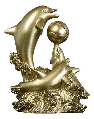 Elegante Figura De Delfín Para Decoración Del Hogar.