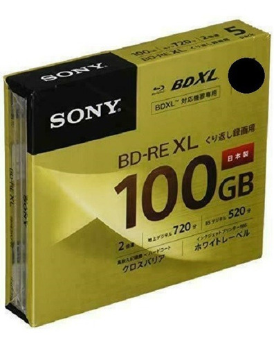 10 Mídias Blu-ray Bd Re 100gb Sony Original Importada