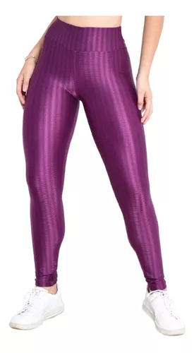 Legging Cintura Alta Brilhante Lycra Spandex 5098 Ropahrara