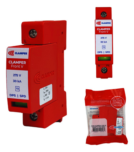 Protetor De Surtos Dps Front V Clamper 275v 30ka Anti Raios
