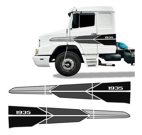 Kit Faixa Mercedes Benz Mb 1935 Adesivo Lateral Decorativo