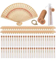 Comprar 50 Abanicos De Madera Recuerdo De Boda Fiesta+accesorios
