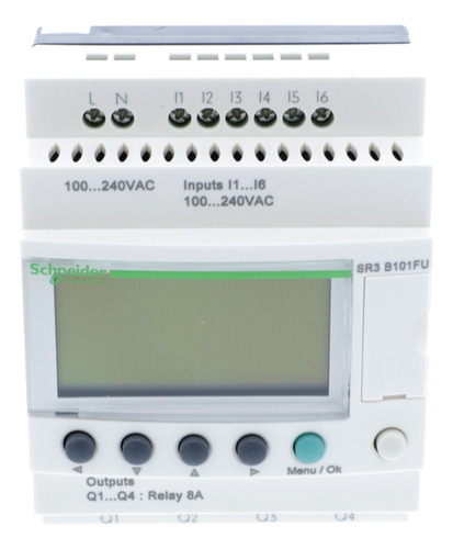 Sr3b101fu Plc Modular Smart Relay, Zelio Logic Sr2 Sr3, 10