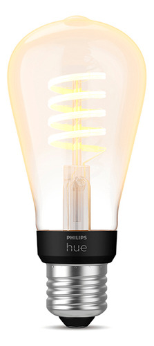 Ampolleta Philips Hue Inteligente Edison Vintage St64 E27 7w Color de la luz Blanco cálido