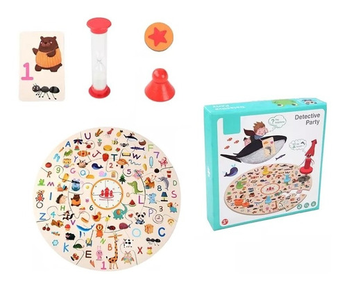 Juego De Mesa Puzzles Rompecabezas Detective De Madera Niños