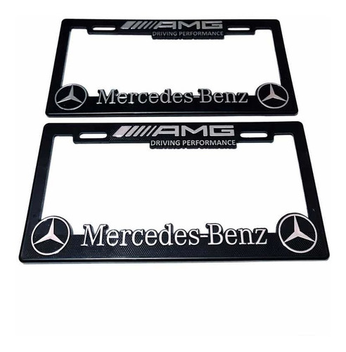 Par (2) Portaplacas Mercedes Benz