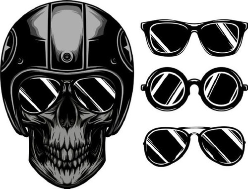 Vector Halloween Día De Muertos Cdr Calaveras Tatuajes V152