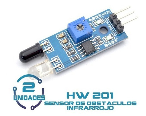 2unid Sensor De Obstaculos Infrarrojo Arduino Y Esp32 Hw-201