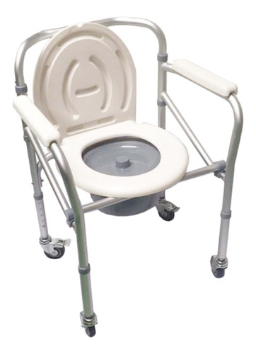 Silla Sanitario Plegable Con Ruedas Para Baño Konfort Plus ®