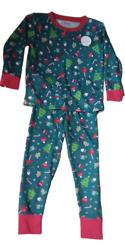 Set Baby Creysi Playera Y Pantalón Térmico Navideño