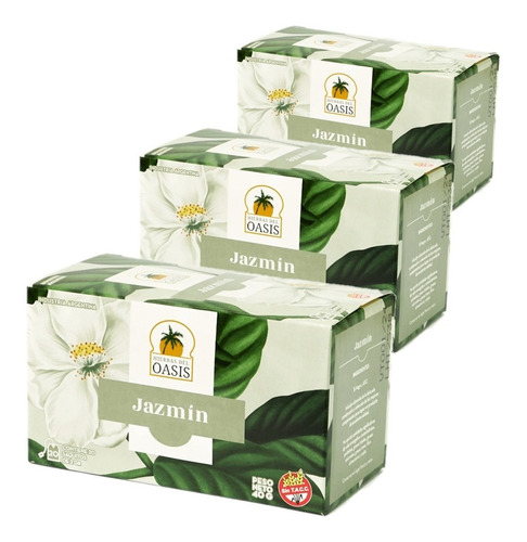 Té De Jazmín Hierbas Del Oasis Pack X 3 Cajas