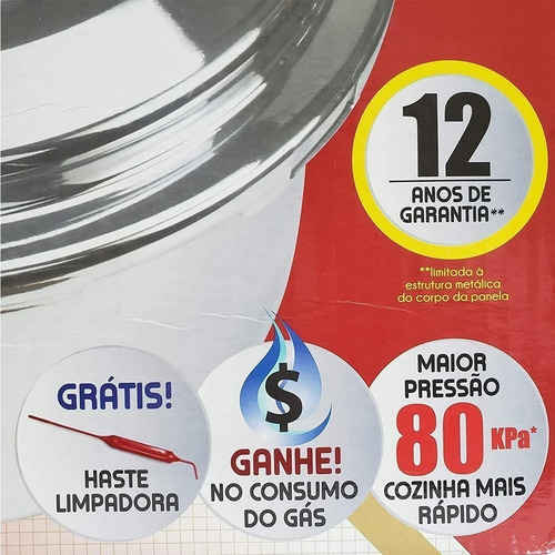 Panela De Pressão Industrial 13 Litros Profissional + Grelha