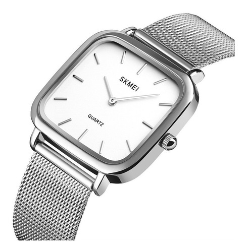 Skmei 1555 Simples Quadrado Mostrador Feminino Relógio De Pu