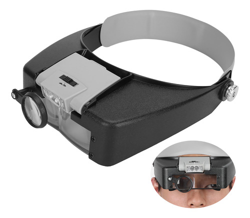 Lupa Led Para Gafas, Montura En La Cabeza, Funciona Con Bate