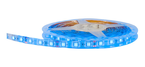 Fita Led 5050 300 Leds Smd 12v Ip 65 5 Metros Azul Tarponn