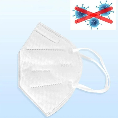10pz Cubre Boca Kn95 Re Utilizable Mascarilla 4 Capas Filtro Color Blanco