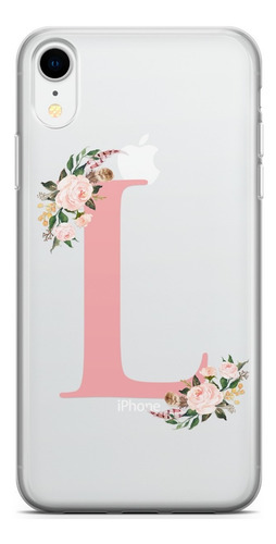 Capinha Para Celular Com Letra Inicial E Rosas