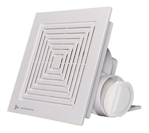 Imagen 4 de 10 de Extractor Techo Pared Plafon 8'' Blanco Ducto 4'' Masterfan