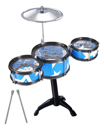 Kit De Bateria Para Iniciantes, Conjunto Infantil, 3 Tambore