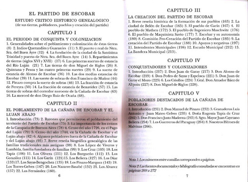 El Partido De Escobar- Estudio Critico Historico Genealogico